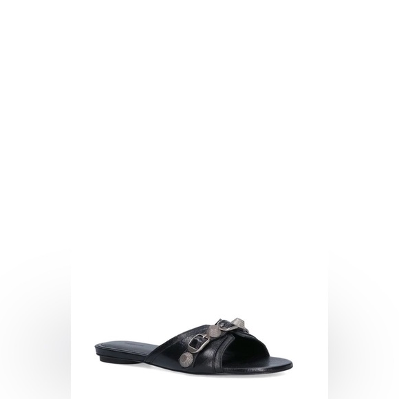 NIB Balenciaga Cagole Black Sandal size 37 - Picture 9 of 16